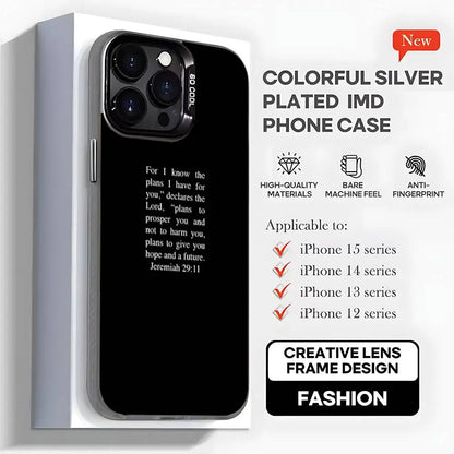 Capa de telefone com versículo bíblico cristão