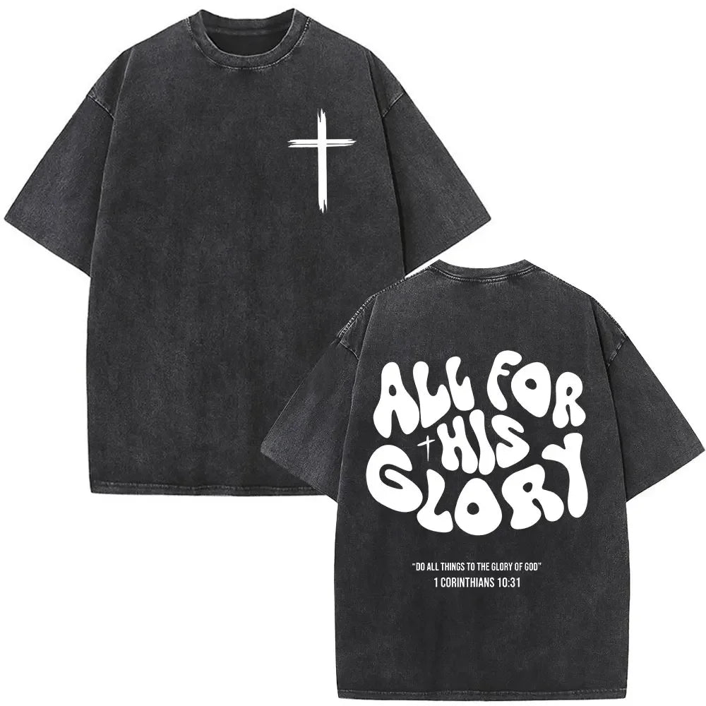 Camisa lavada Jesus cristão é rei