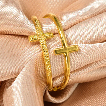 Anéis estilo cruzado para mulheres