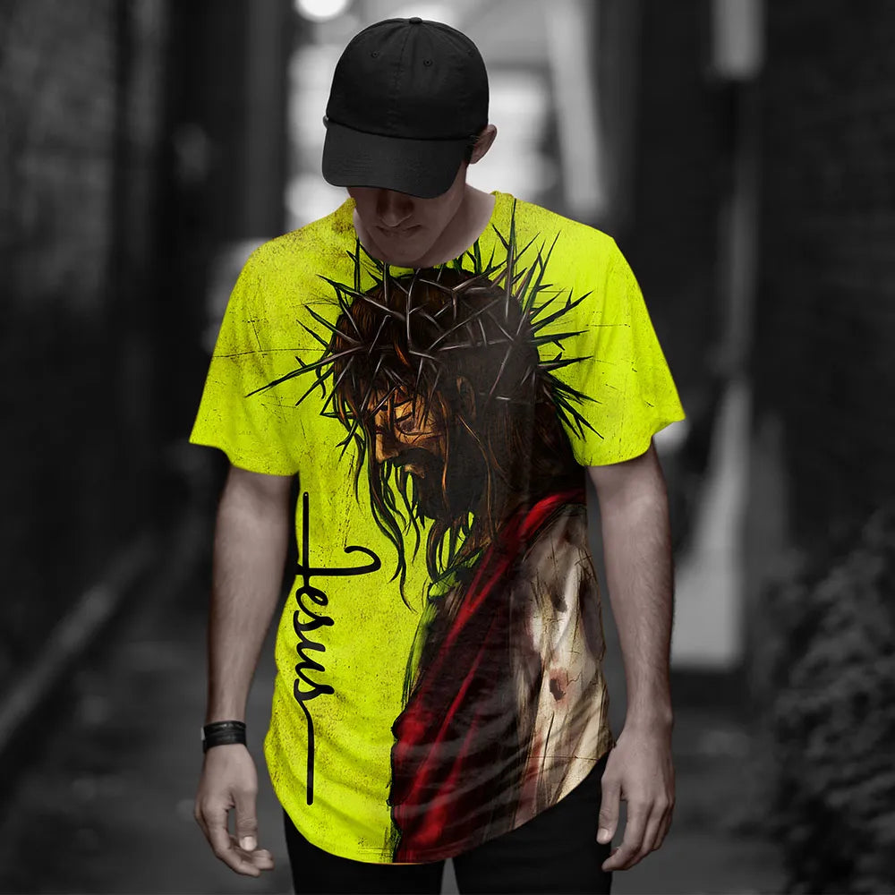 Jesus Christ 3D Printed T-Shirt for Men 