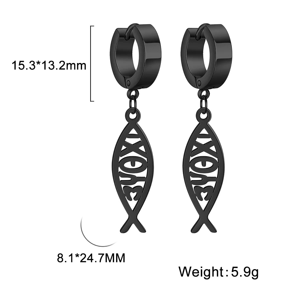 Christian Symbol Earring 