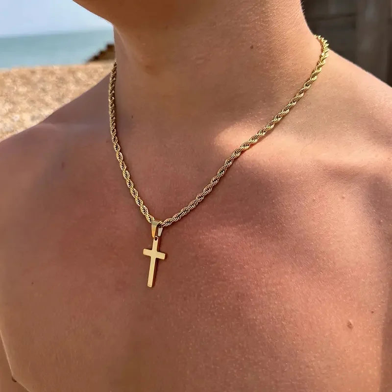Christian Stainless Steel Cross Necklace