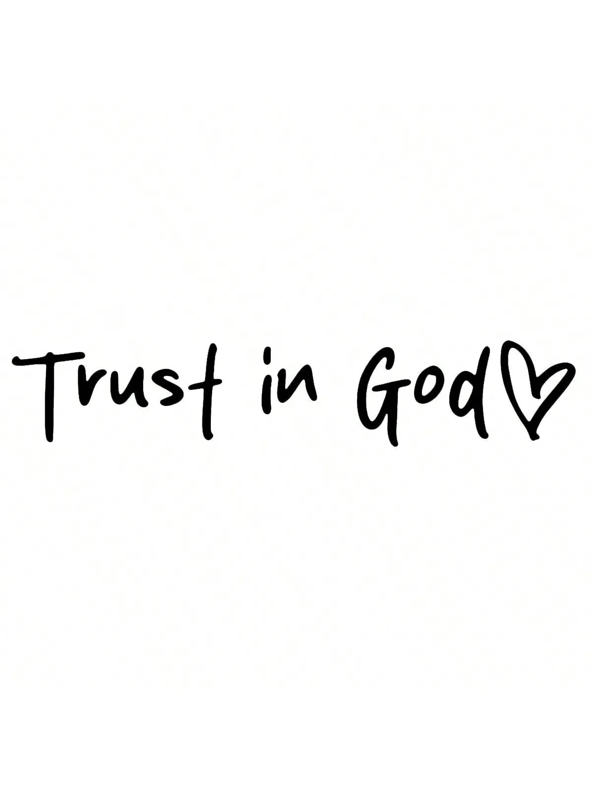 Trust in God Car Decal, Inspirational Waterproof Sticker