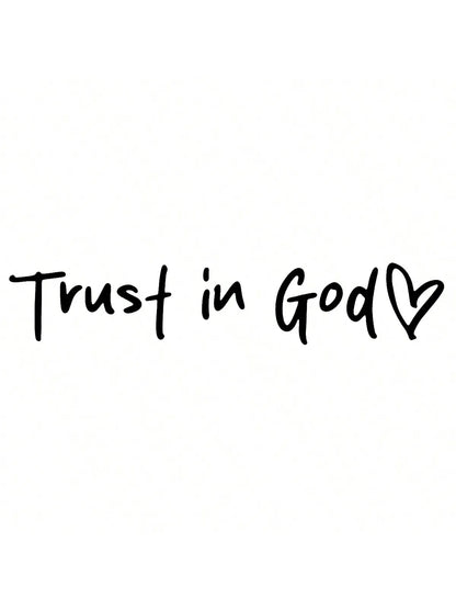 Trust in God Car Decal, Inspirational Waterproof Sticker
