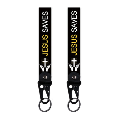 Jesus Strap Keyring