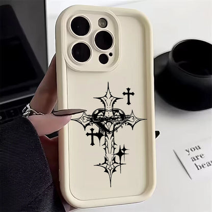 Capa para iPhone com estampa de cruz cristã