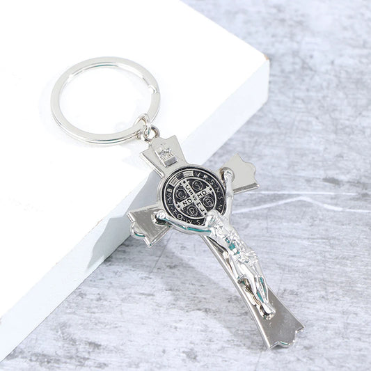 Saint Benedict Crucifix Keyring