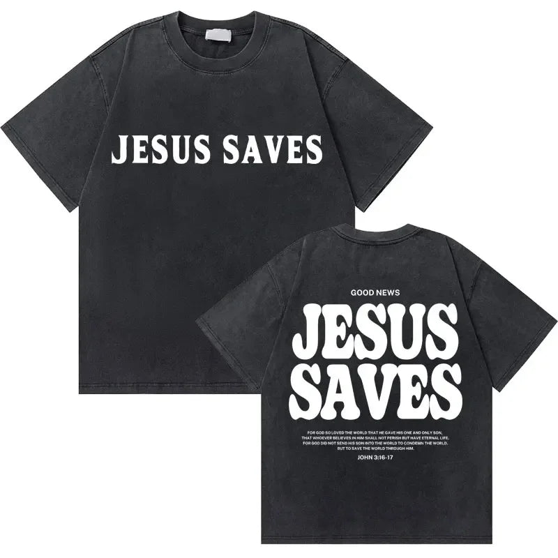 Vintage Washed Religious Shirt 