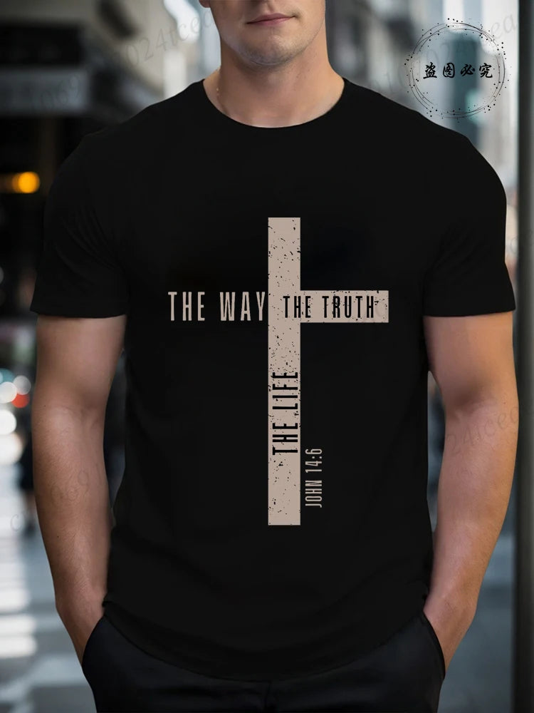 Camisa de algodão João 14:6