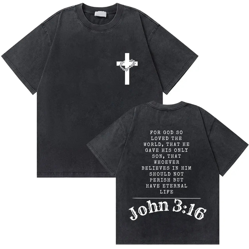 Vintage Washed Religious Shirt 