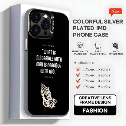 Capa de telefone com versículo bíblico cristão