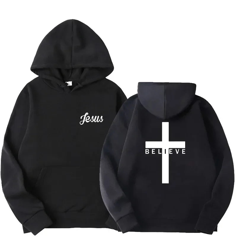 Believe Cross Jesus Hoodie 