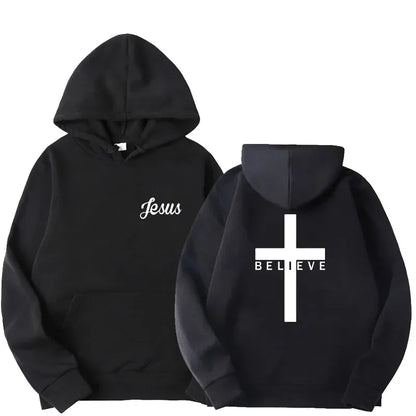Believe Cross Jesus Hoodie 