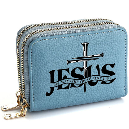 Christian PU Leather Wallet with Jesus Design