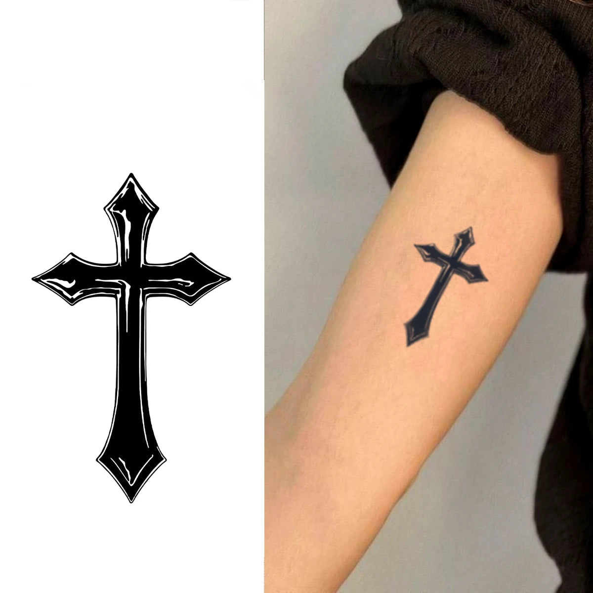 Cross Temporary Tattoo