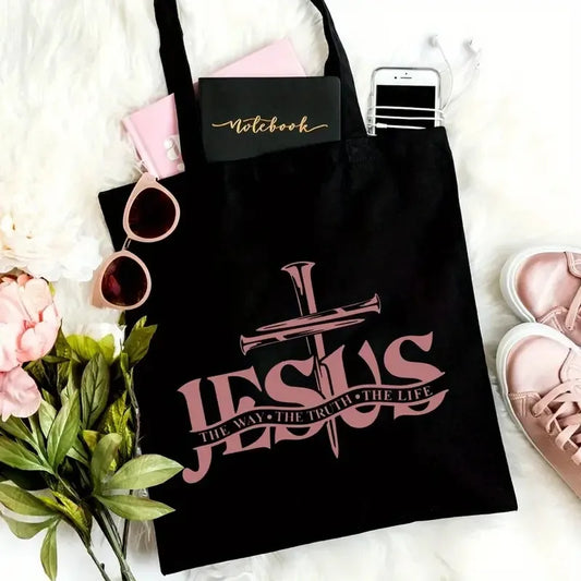 Jesus Tote Bag with Verse