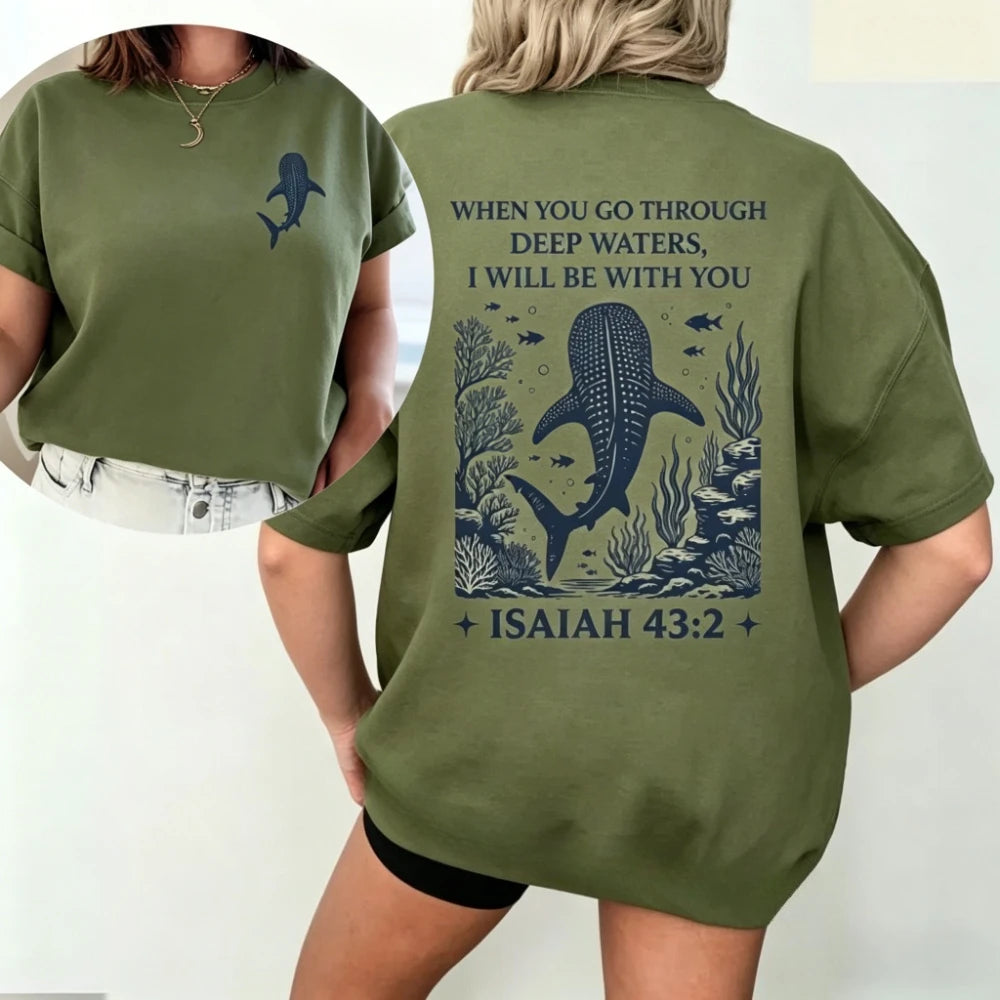 Camiseta Premium Versículo Isaías 43:2