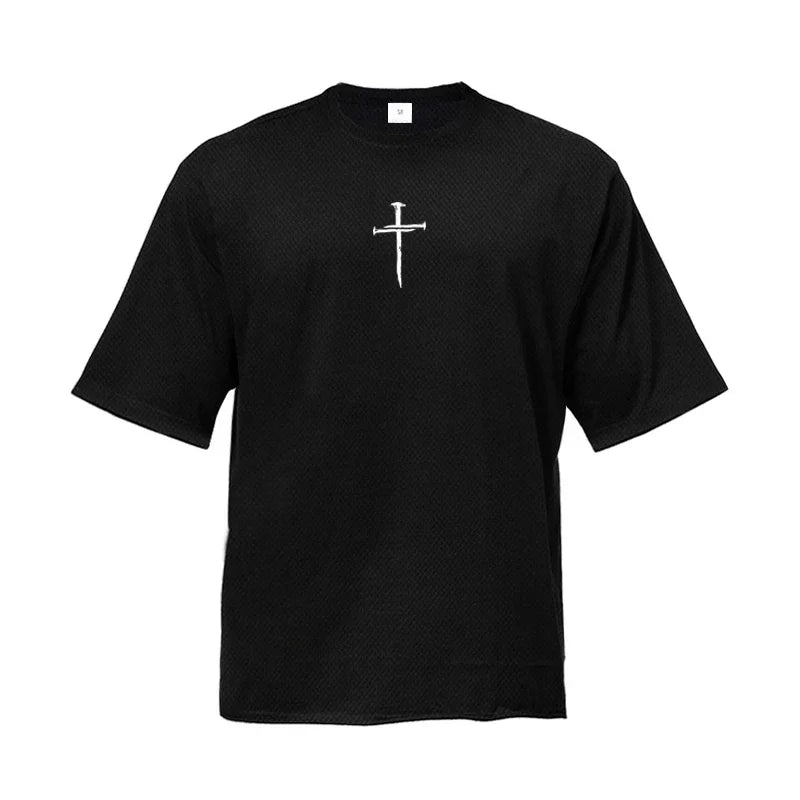 Minimalist Chest Cross T-Shirt