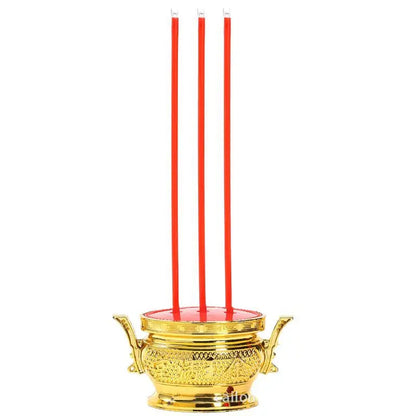 LED Taper Candle Set with Holder