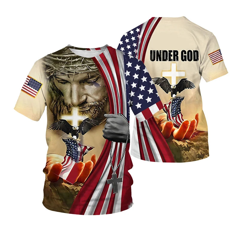 Jesus Christ 3D Printed T-Shirt for Men 