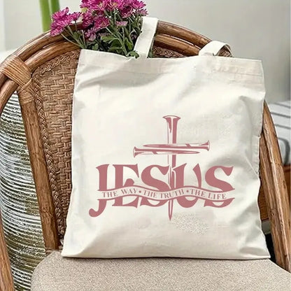 Jesus Tote Bag with Verse