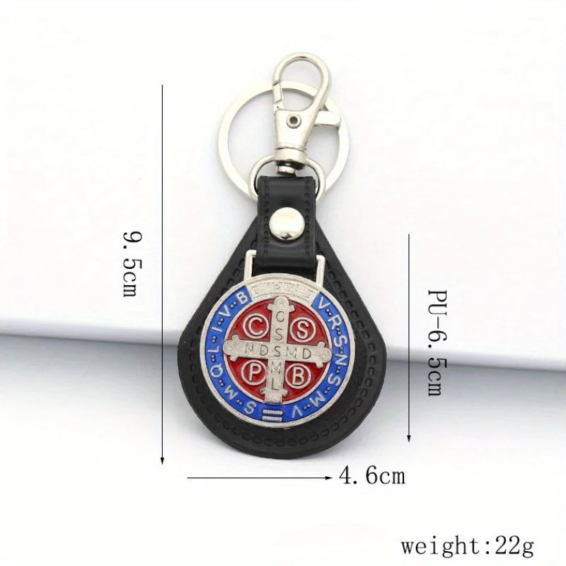 St. Benedict Christian Keychain Set - 2 Pieces