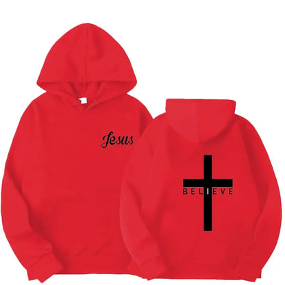 Believe Cross Jesus Hoodie 