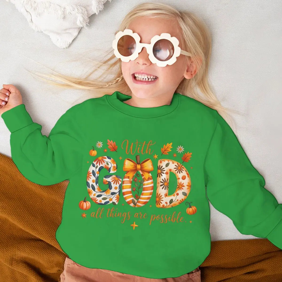 Fall Jesus Kids Sweatshir