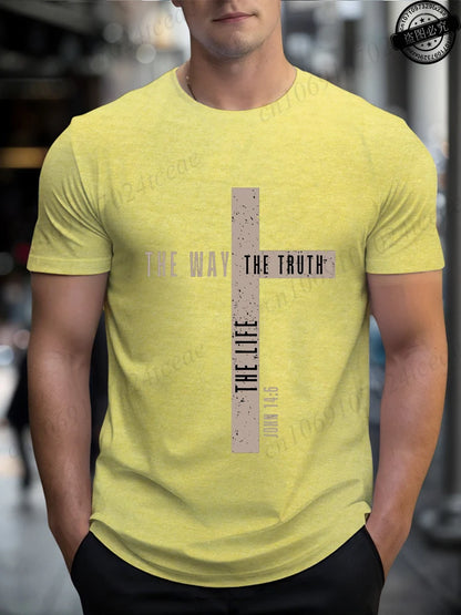 Camisa de algodão João 14:6