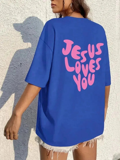 Jesus Loves Me Cotton T-Shirt 