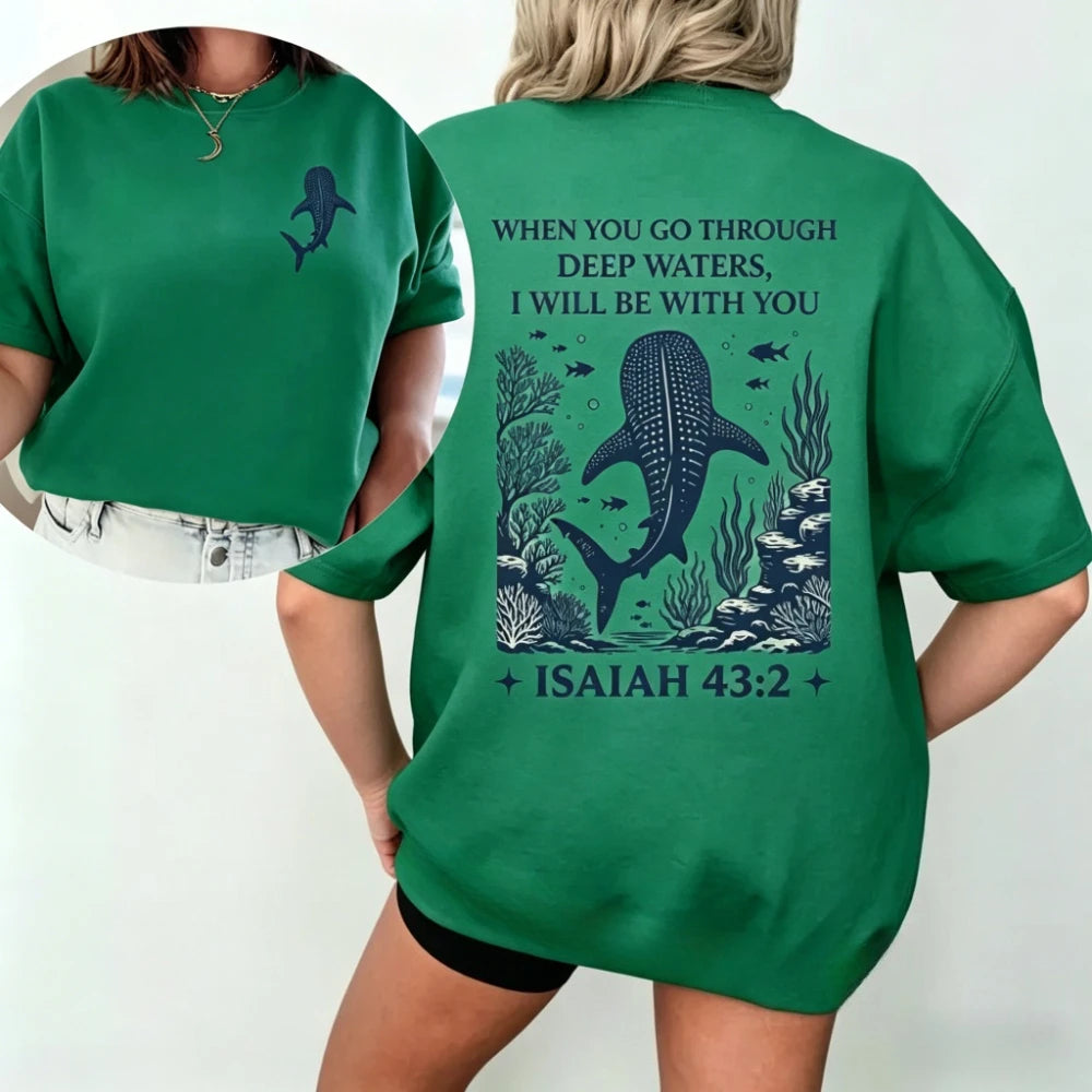 Camiseta Premium Versículo Isaías 43:2