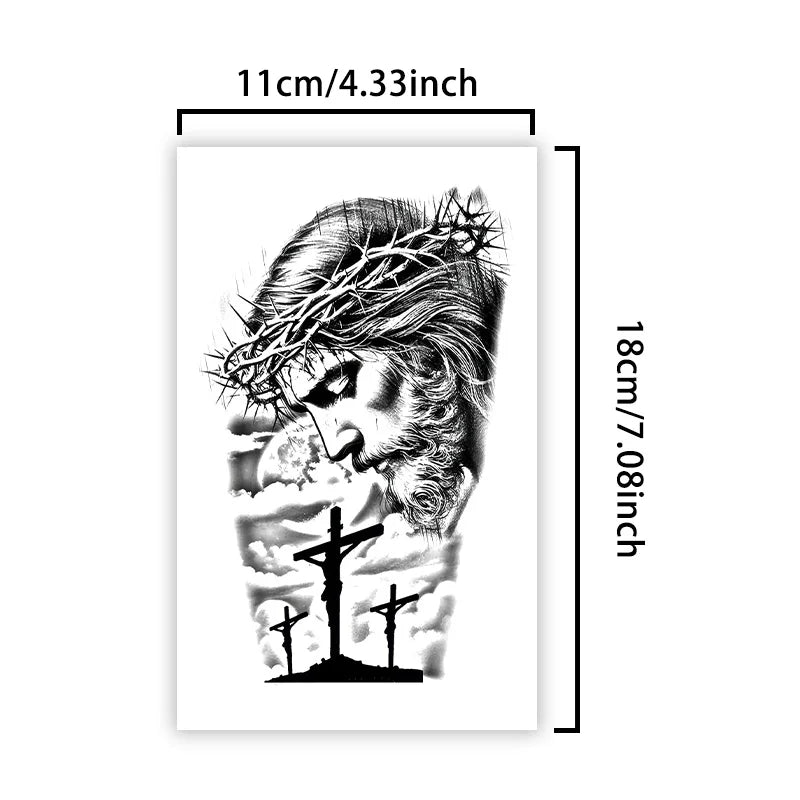 Calvary Scene Temporary Tattoo