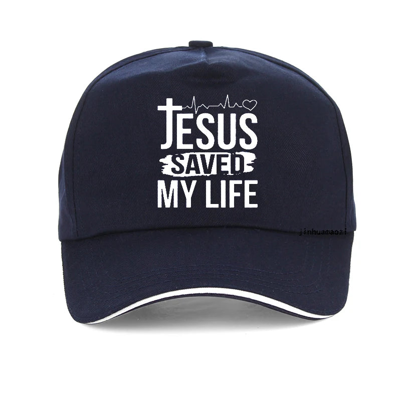 Jesus Saved My Life Vibrant Cap