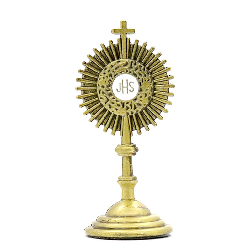 Miniatur-JHS-Monstranzfigur für die dekorative Andachtsgestaltung