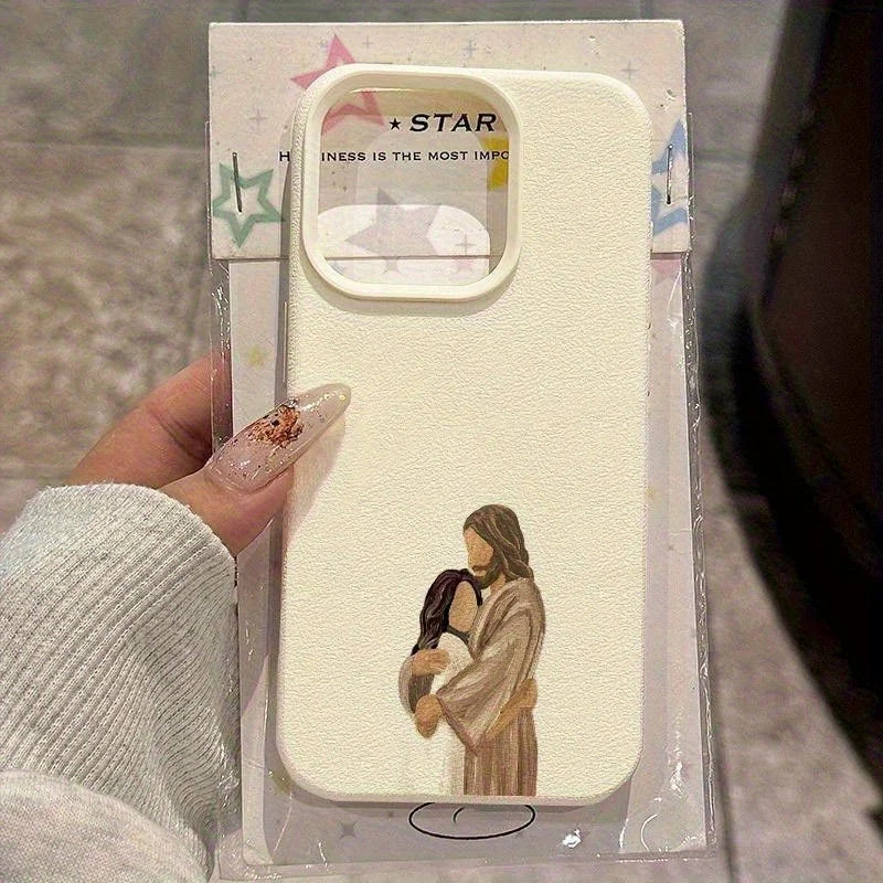 Capa para iPhone com padrão de amor de Jesus