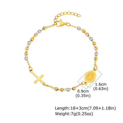 Women's Virgin Mary Rosary Bracelet