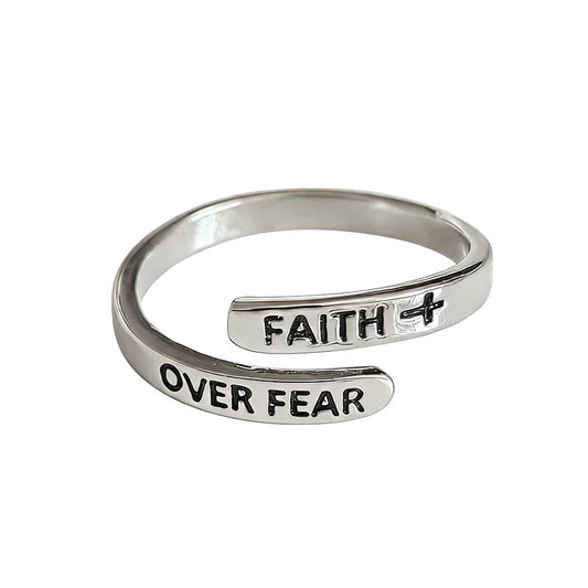 Anello regolabile Fede sulla paura