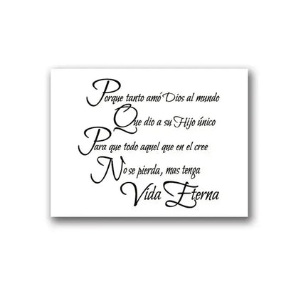 Christian Spanish Version Bible Poster 