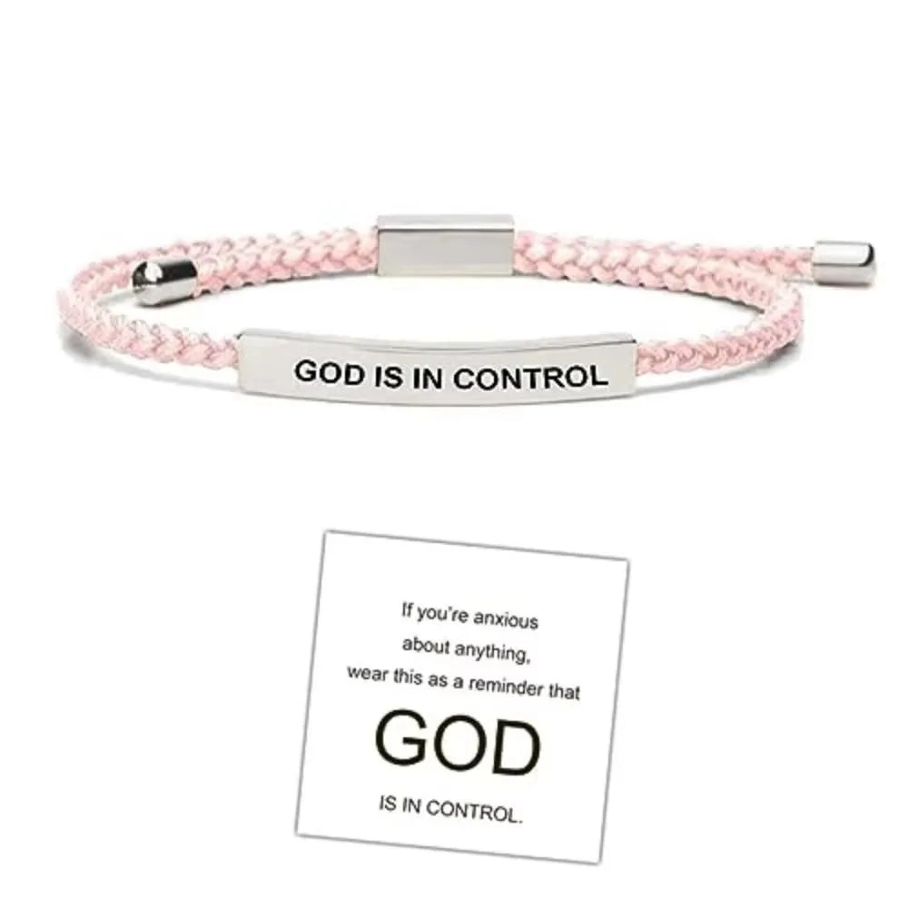 DEUS ESTÁ NO CONTROLE Pulseira