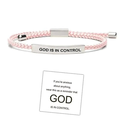 DEUS ESTÁ NO CONTROLE Pulseira