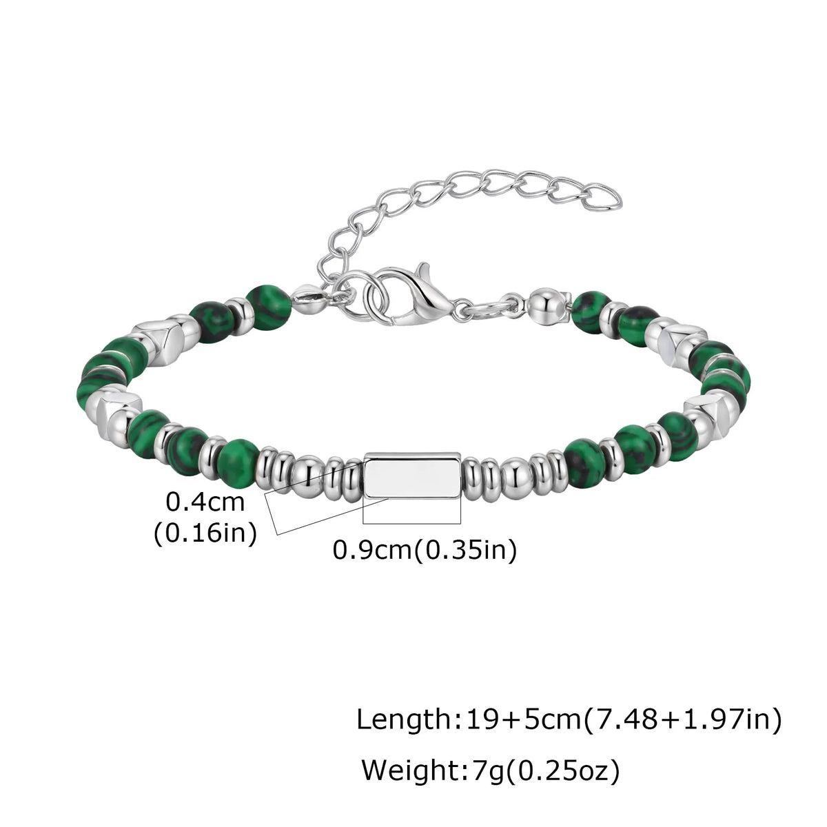 1. Trendiges Herrenarmband mit Natursteinperlen, Kette mit Boho-Kreuzanhängern, Schmuckgeschenk für Ehemann, Vater oder Sohn
