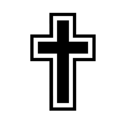 Jesus Cross Vinyl Decal 