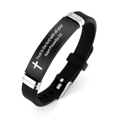 Pulseira inspiradora de versículos bíblicos