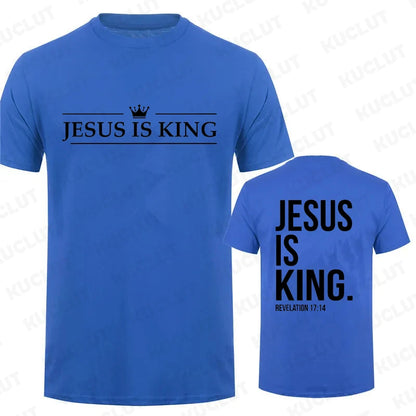 Jesus Is King Print T-Shirt 