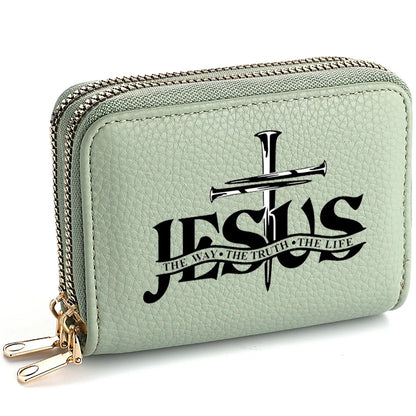 Christian PU Leather Wallet with Jesus Design