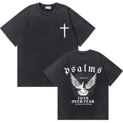 Vintage Washed Religious Shirt 