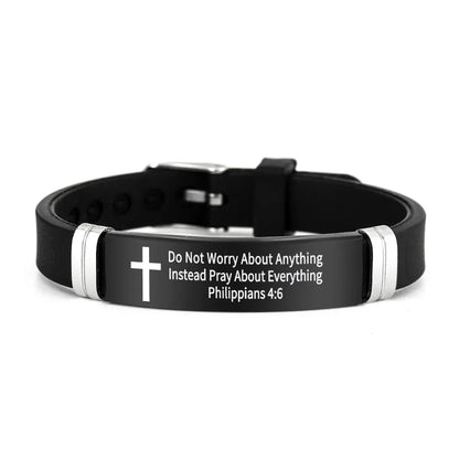 Pulseira inspiradora de versículos bíblicos