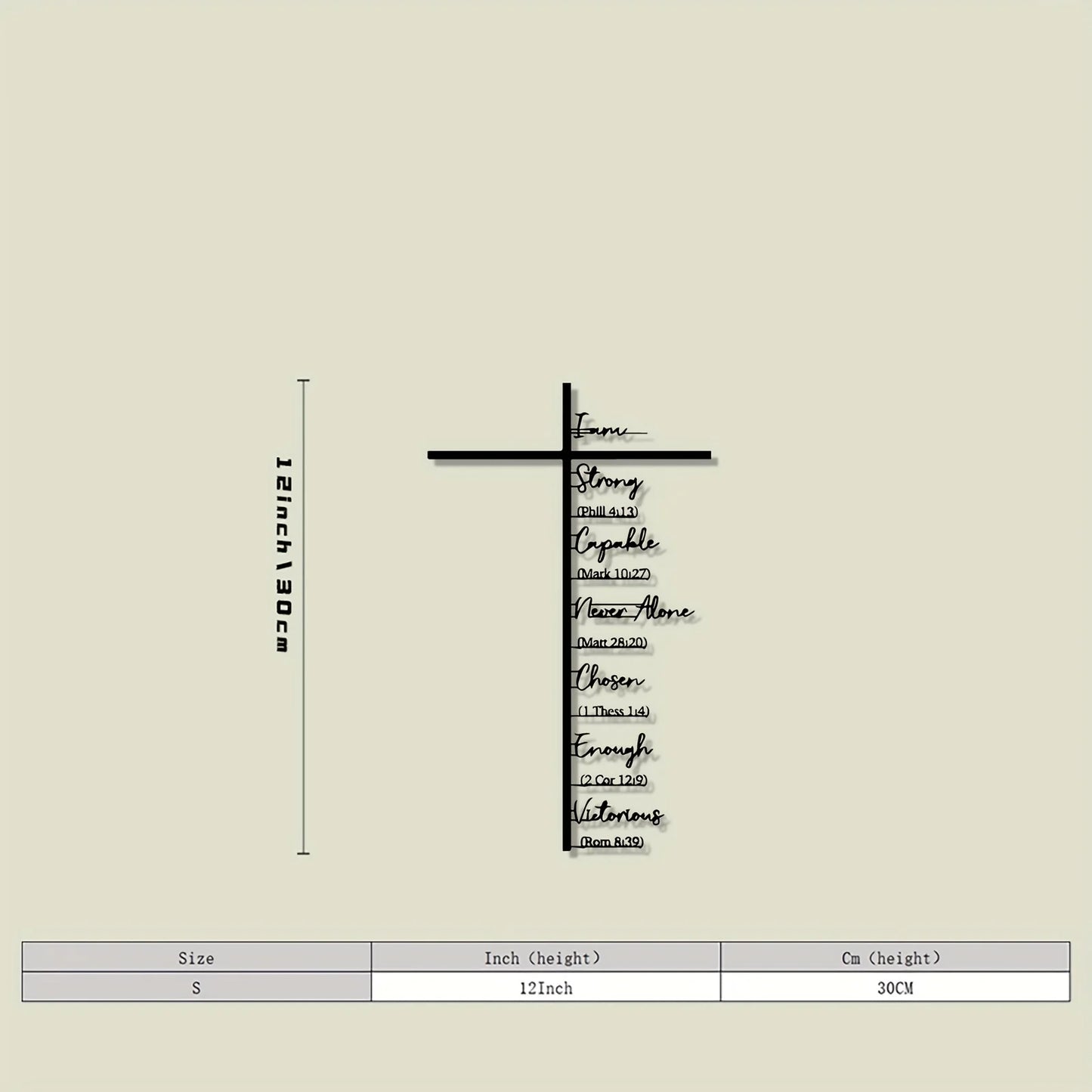 Metal Cross Wall Decoration 