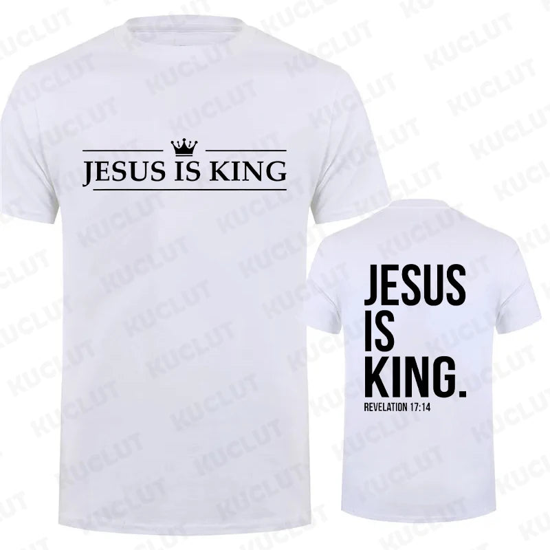 Jesus Is King Print T-Shirt 