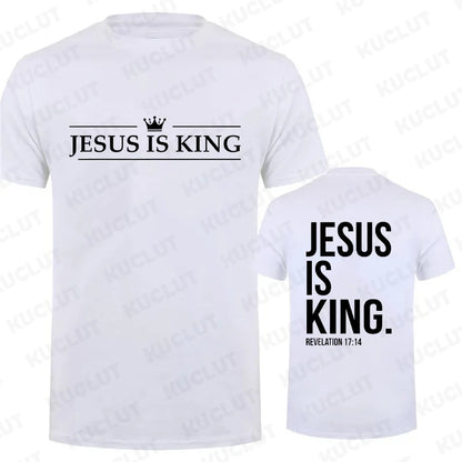Jesus Is King Print T-Shirt 